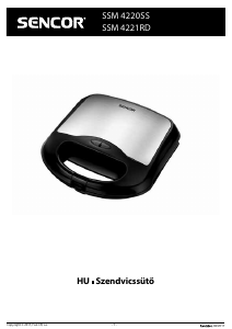 Használati útmutató Sencor SSM 4221RD Kontaktgrill