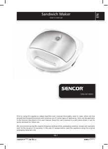 Manual Sencor SSM 4310WH Contact Grill