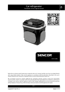 Handleiding Sencor SCM 3224BL Koelbox