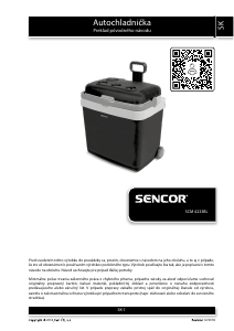 Návod Sencor SCM 4233BL Chladiaci box