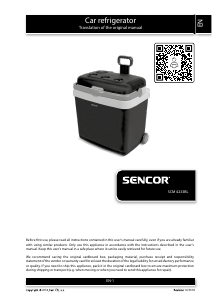 Handleiding Sencor SCM 4233BL Koelbox