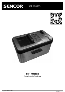 Návod Sencor SFR 8200SS Fritéza