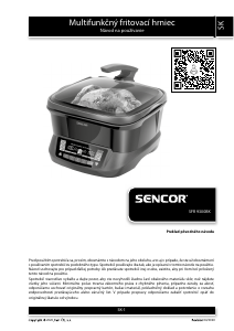 Návod Sencor SFR 9300BK Fritéza