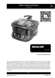Manual Sencor SFR 9300BK Deep Fryer