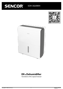 Manual Sencor SDH 3020WH Dehumidifier