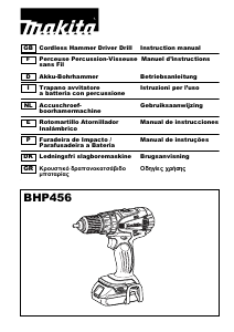 Manuale Makita BHP456 Trapano avvitatore