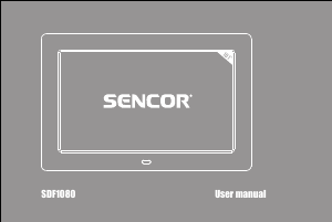 Handleiding Sencor SDF 1080 B Digitale fotolijst