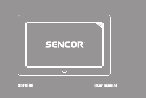 Manual Sencor SDF 1080 W Digital Photo Frame