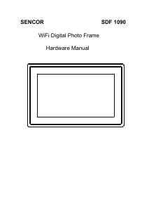 Manual Sencor SDF 1090 B Digital Photo Frame