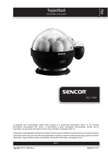 Használati útmutató Sencor SEG 710BP Tojásfőző
