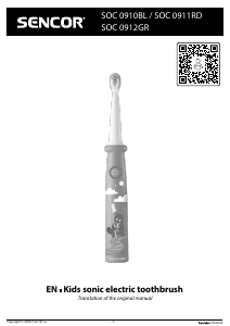Handleiding Sencor SOC 0910BL Elektrische tandenborstel