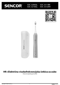 Priručnik Sencor SOC 3311BK Električna četkica za zube