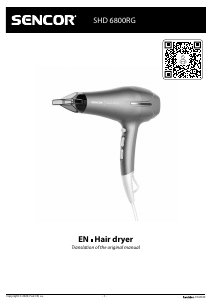 Manual Sencor SHD 6800RG Hair Dryer
