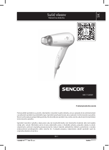 Návod Sencor SHD 7120WH Fén na vlasy