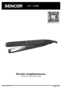 Manual Sencor SHI 1100BK Hair Straightener