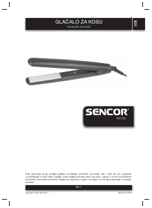Priručnik Sencor SHI 131GD Pegla za kosu