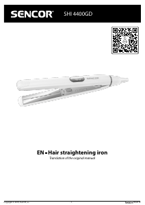 Manual Sencor SHI 4400GD Hair Straightener