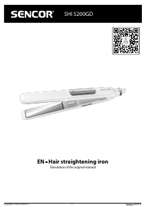 Manual Sencor SHI 5200GD Hair Straightener