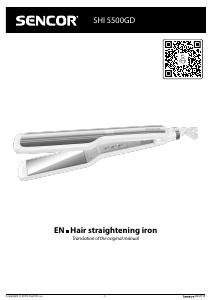 Manual Sencor SHI 5500GD Hair Straightener