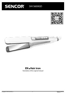 Manual Sencor SHI 5600GD Hair Straightener