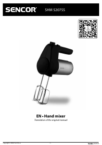 Manual Sencor SHM 5207SS Hand Mixer