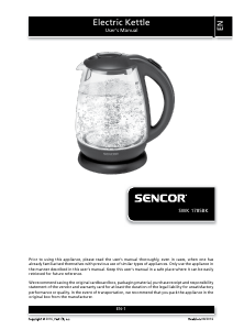 Manual Sencor SWK 1785BK Kettle