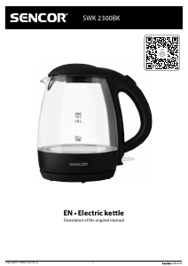 Manual Sencor SWK 2300BK Kettle