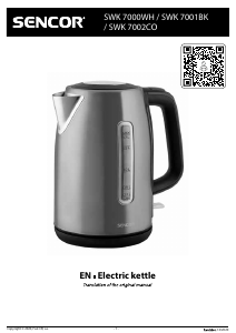 Manual Sencor SWK 7000WH Kettle