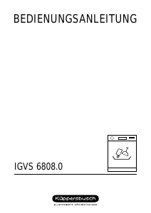 Bedienungsanleitung Küppersbusch IGVS 6808.0 Geschirrspüler