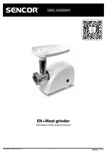 Manual Sencor SMG 4200WH Meat Grinder