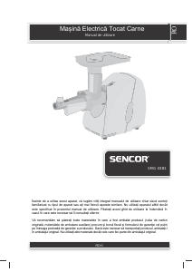 Manual Sencor SMG 4381 Tocator carne