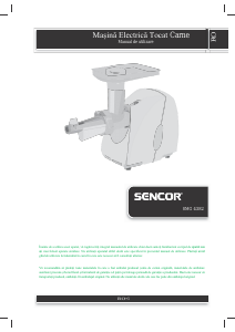 Manual Sencor SMG 4382 Tocator carne