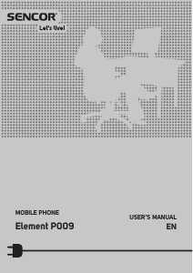 Manual Sencor Element P009 Mobile Phone