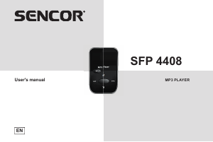 Manual Sencor SFP 4408 BK Mp3 Player