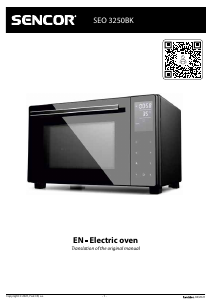 Manual Sencor SEO 3250BK Oven