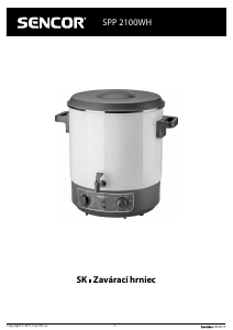 Manual Sencor SPP 2100WH Preserving Cooker