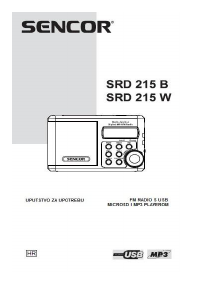 Priručnik Sencor SRD 215 B Radioprijamnik