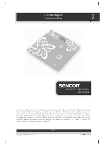 Manual Sencor SBS 2507RD Cântar