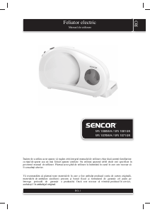 Manual Sencor SFS 1001GR Mașină feliat