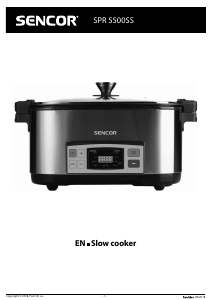 Handleiding Sencor SPR 5500SS Slowcooker