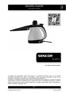Návod Sencor SSC 3001YL Parný čistič