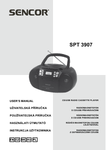Manual Sencor SPT 3907 W Stereo-set