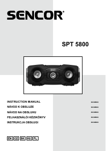 Návod Sencor SPT 5800 Stereo súprava