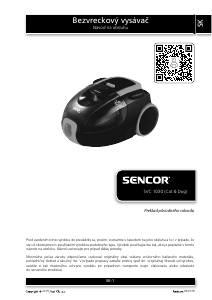 Návod Sencor SVC 1030 Vysávač
