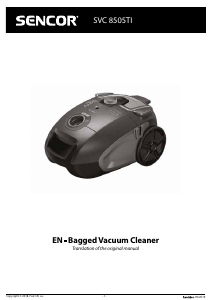 Manual Sencor SVC 8505TI Vacuum Cleaner