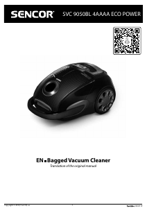 Manual Sencor SVC 9050BL Vacuum Cleaner