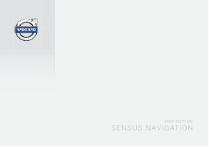 Manuale Volvo Sensus Navigatore per auto