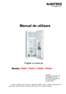 Manual Albatros FA27+ Combina frigorifica