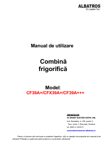 Manual Albatros CF39A+ Combina frigorifica