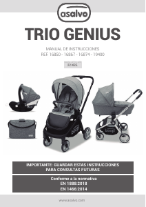 Bedienungsanleitung Asalvo 19400 Trio Genius Kinderwagen